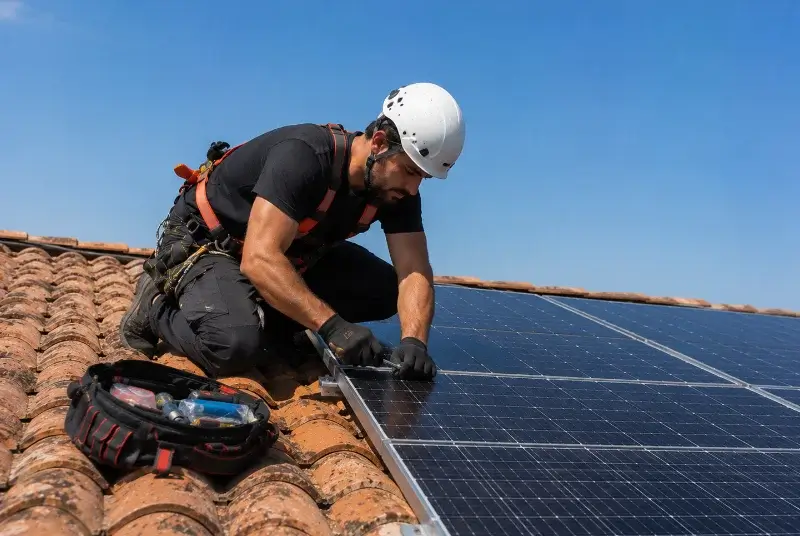 Maintenance et monitoring de panneaux solaires à Vinzier