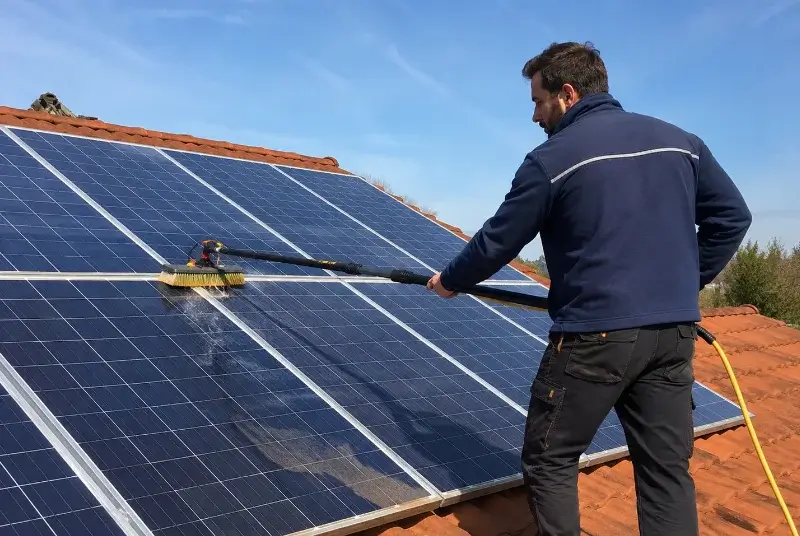 Nettoyage et entretien de panneaux solaires à Vinzier